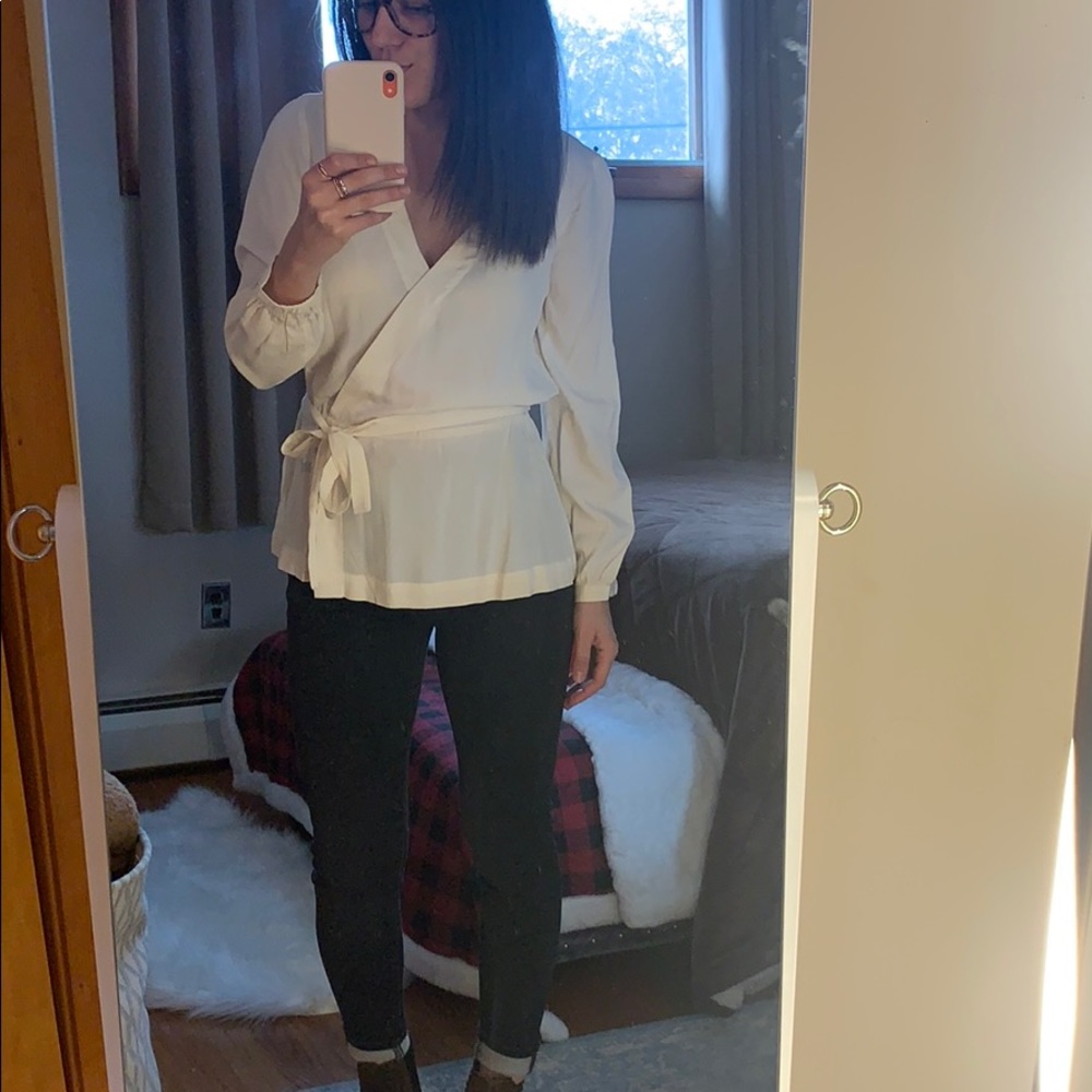 Cream blouse